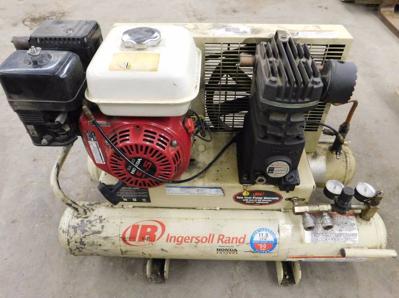 lot 27 image: Ingersoll Rand Portable Gas Air Compressor