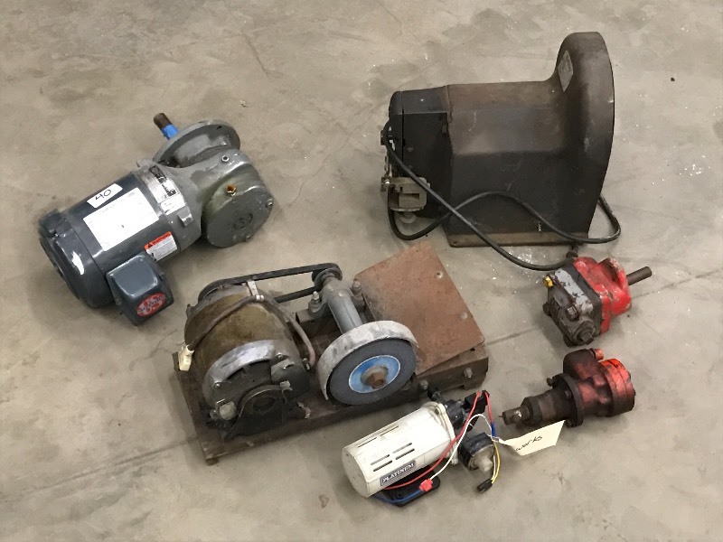 lot 40 image: Lot Of Hydraulic Pumps, Grinder, F...