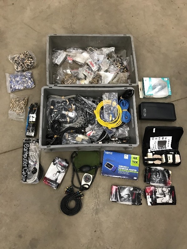 lot 63 image: Lot Of Assorted Cable Connectors, ...