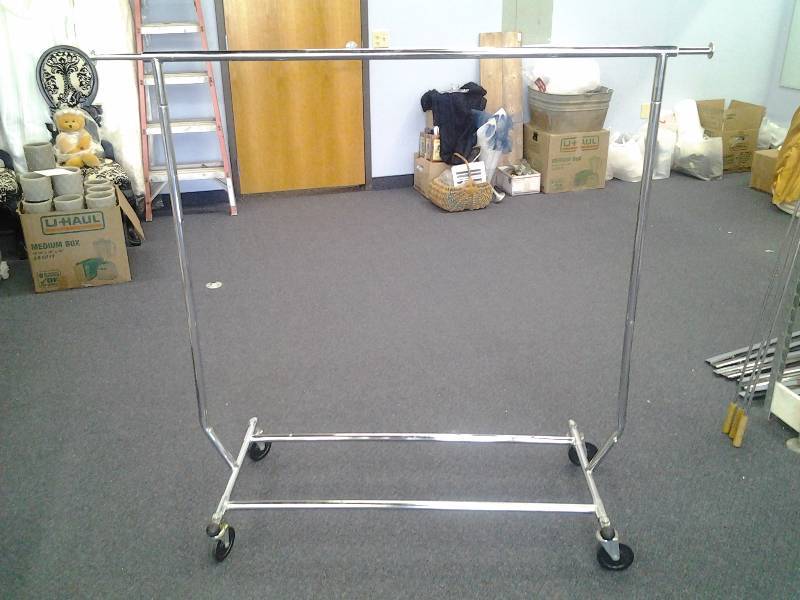 Heavy Duty Rolling Adjustable Garment Rack