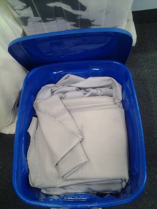 10-Grey Table Cloths 108 Inches Round