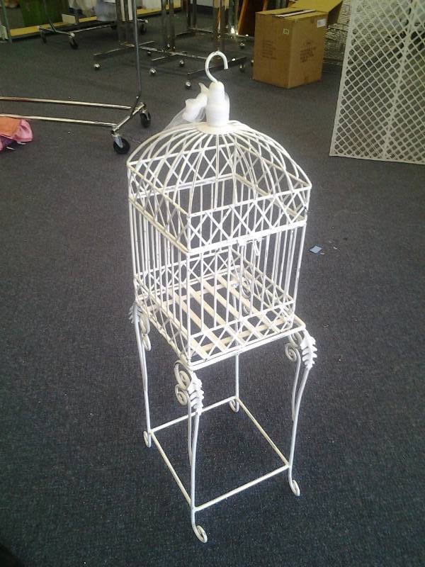 2-Pc. Metal Birdcage & Stand- 36 Inches Tall