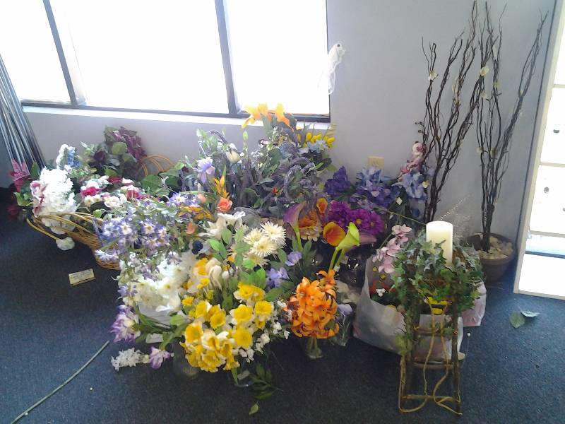 Large Lot Of Greenery, Vases, Branches, Artificial Florals
