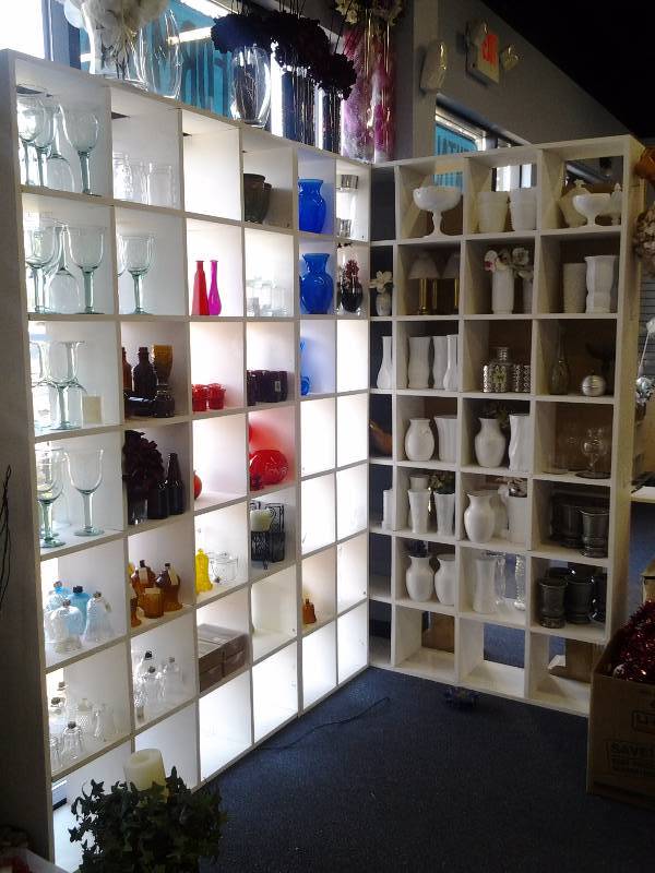 3 Pc. White Wood Cubby Shelving 2- 48x84x11, 1-22x84x11