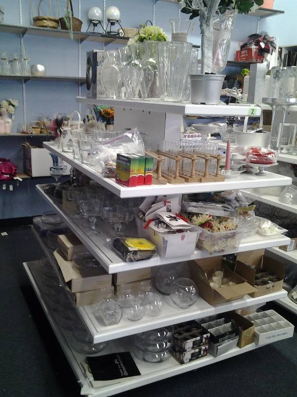 Contents On Display Shelf