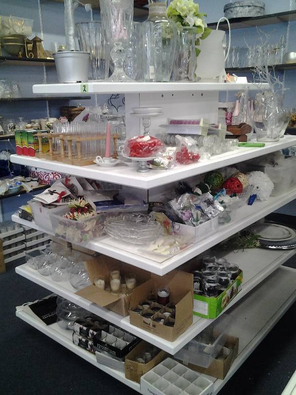 Contents On Display Shelf