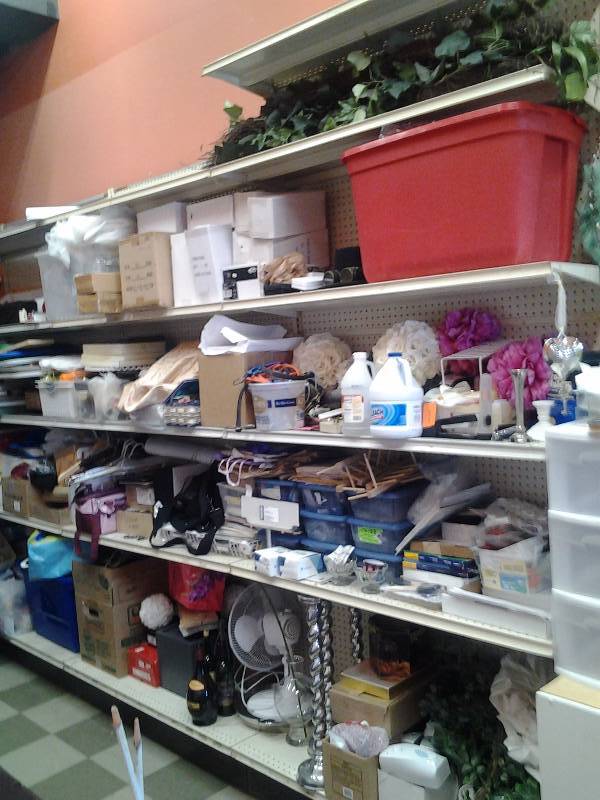 Lozier Shelving Includes 2-8 Foot Sections 5 Shelves Each AND 4-10 Foot Sections With 6 Shelves Each