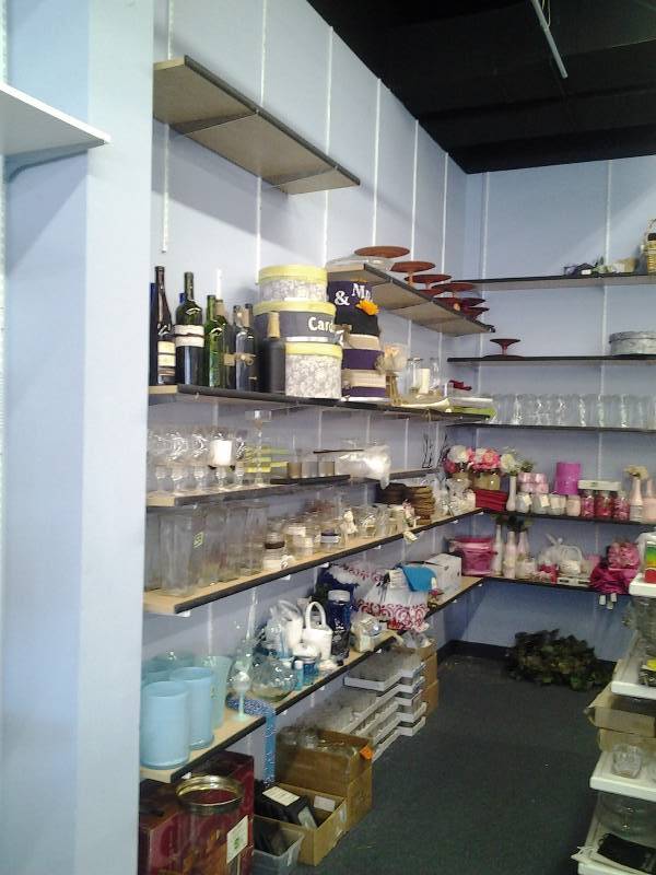 All Shelving On 2-Walls In Corner (Includes Wall Brackets, Shelves & Shelf Brackets) Buyer Removes