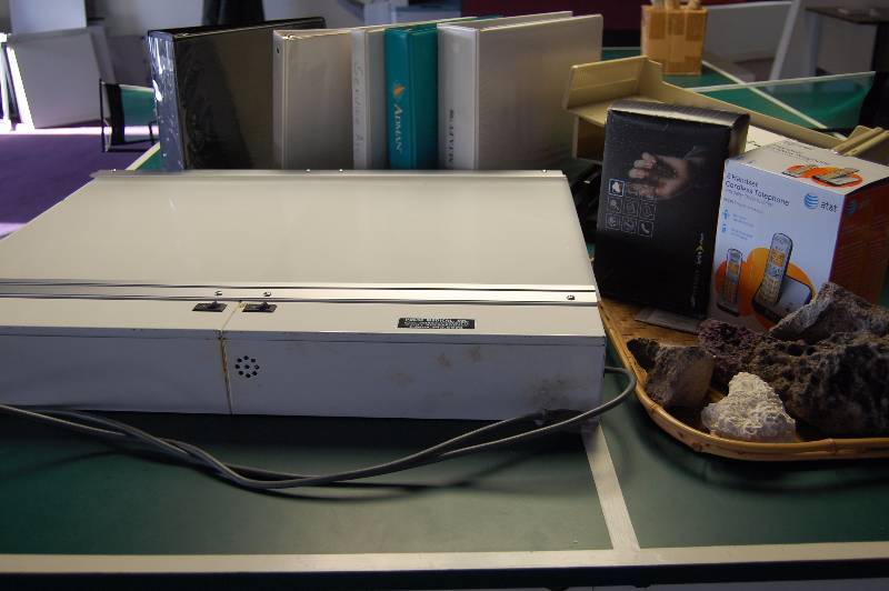 lot 16 image: Light Box and Misc Office Supplies