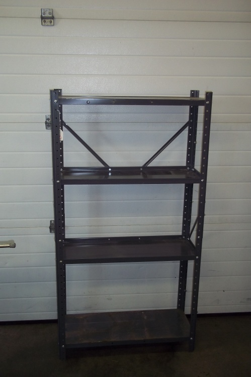lot 22 image: 4 Metal shelf 55 x 30 x 12