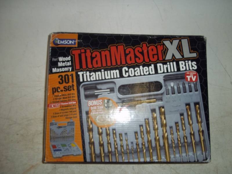 lot 56 image: Titan Master XL titanium coated drill bits