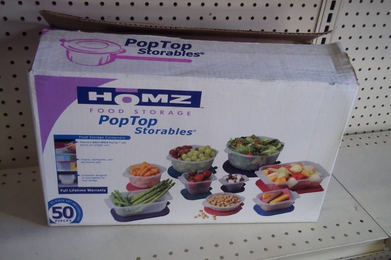 lot 142 image: Box of food storage containers, box was unopened, only opened to take pictures