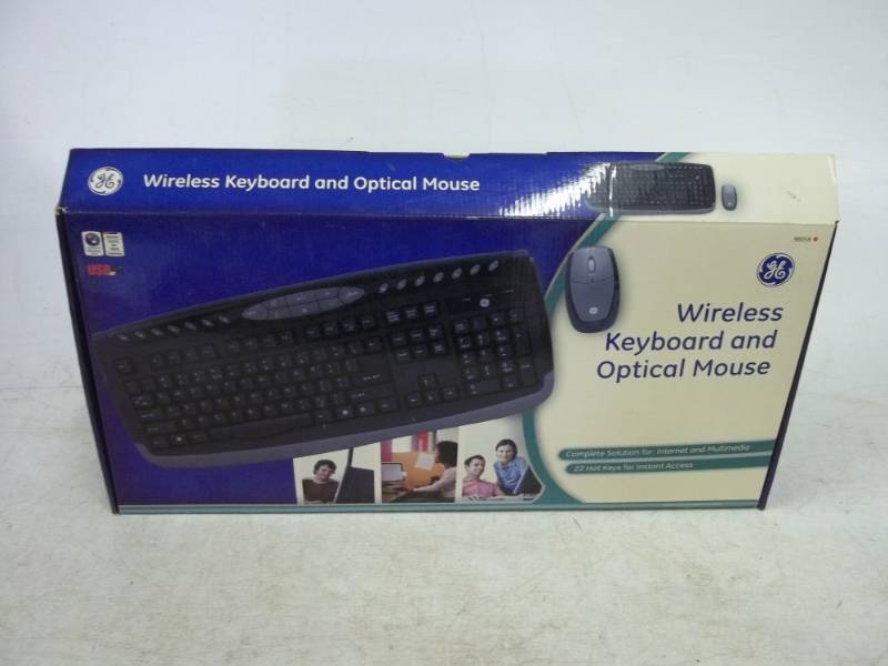 lot 182 image: Wireless Keyboard and Optical Mouse