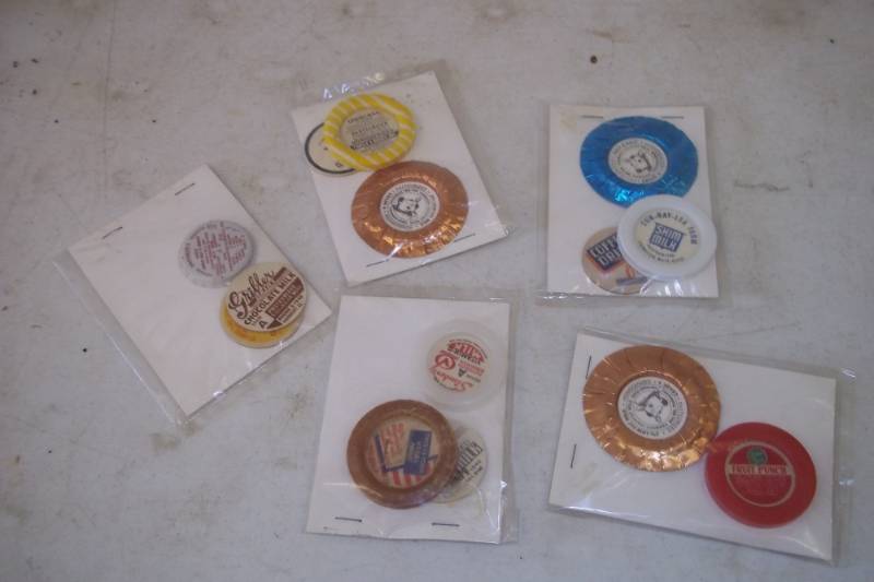lot 103 image: Vintage milk bottle labels