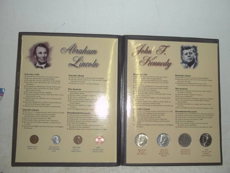 lot 19 image: Abraham Lincoln John F. Kennedy Case