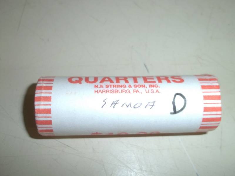 lot 69 image: 10$ Roll of Samoa Quarters