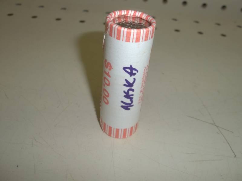 lot 75 image: 10$ Roll of Alaska Quarters