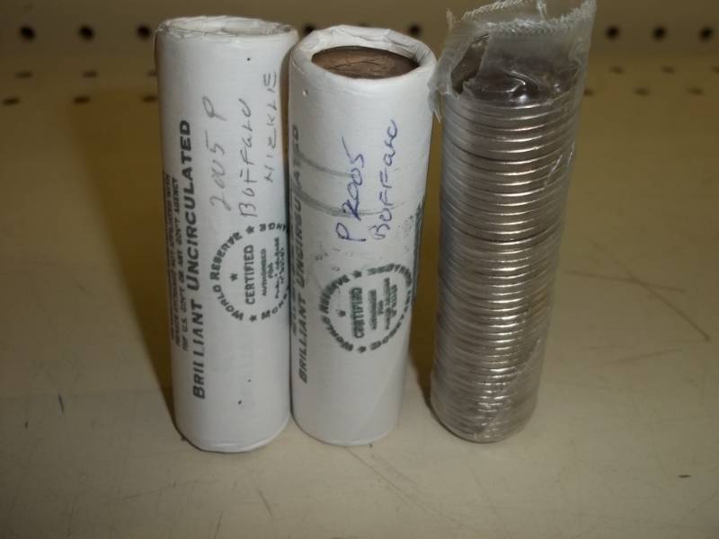 lot 77 image: 3 Rolls of Nickels