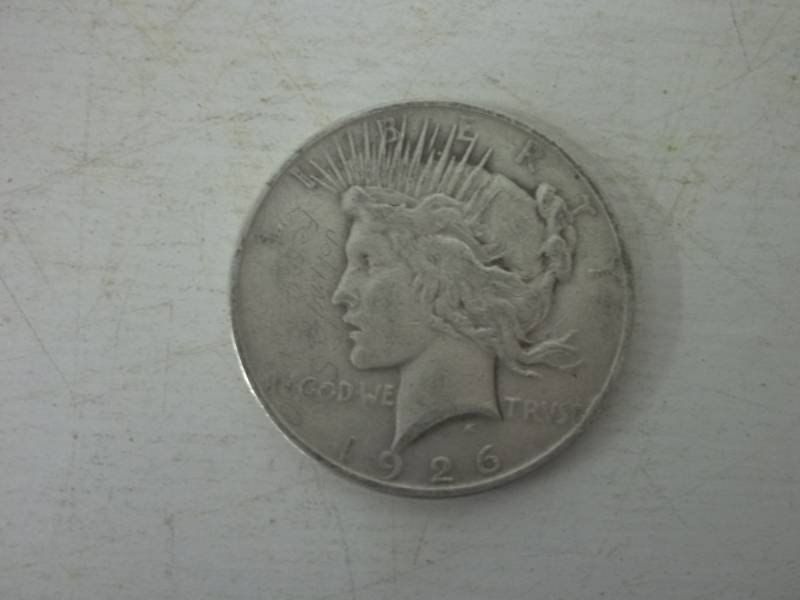 lot 103 image: 1926D Peace Silver Dollar %90 silver