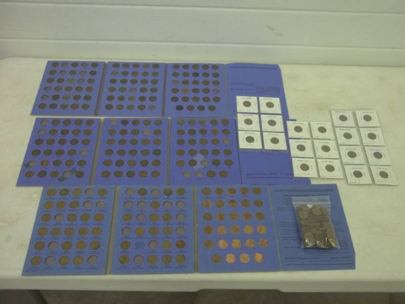 lot 110 image: Lincoln and Indian Head Cent assorted collection 1880-1950s