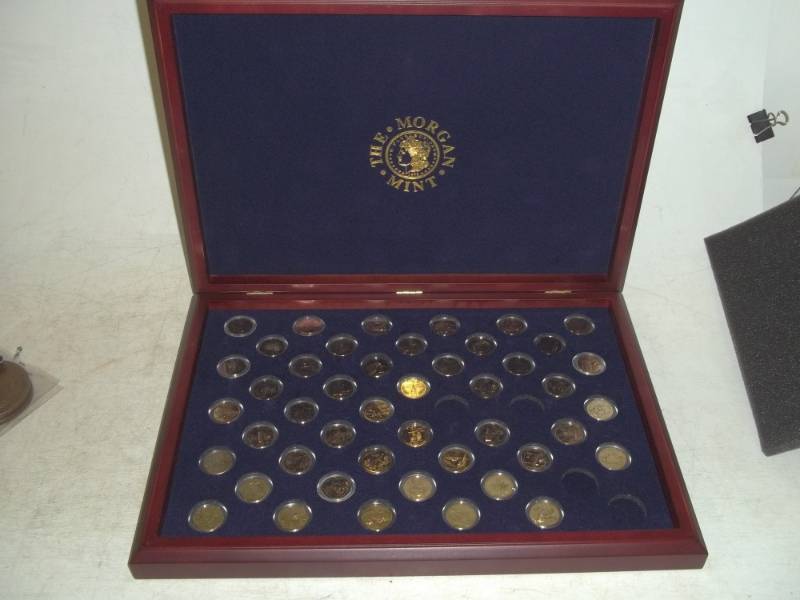 lot 111 image: State Quarter Collection with case with 46 quarters