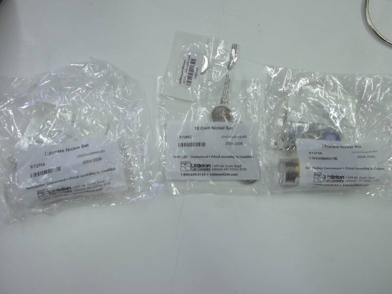 lot 140 image: 2 Sets Ultimate nickel set uncirculated-60 2004-2006, 1 set 10 coin nickel set uncirculated-60 2004-2006, 1 set Jefferson nickel 2003-D uncirculated-60