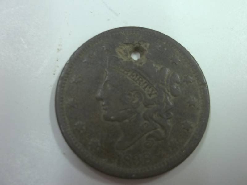 lot 142 image: 1838 One Cent piece