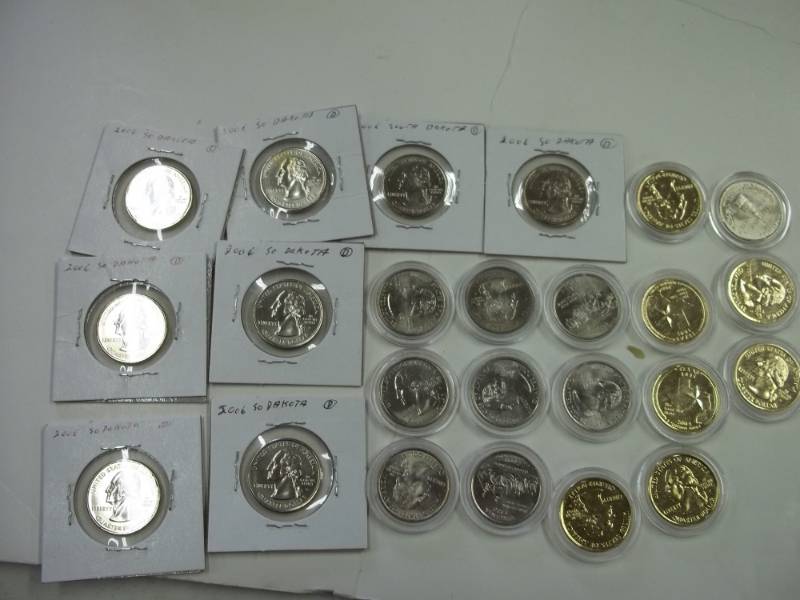 lot 183 image: 21 Assorted Quarters