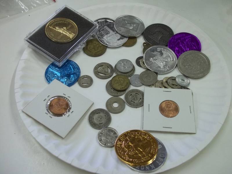 lot 195 image: Assorted tokens