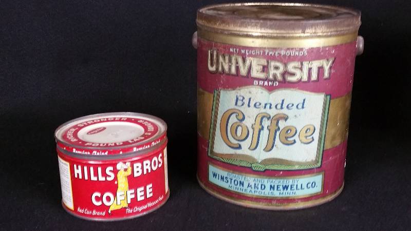 lot 47 image: Vintage Coffee Tins