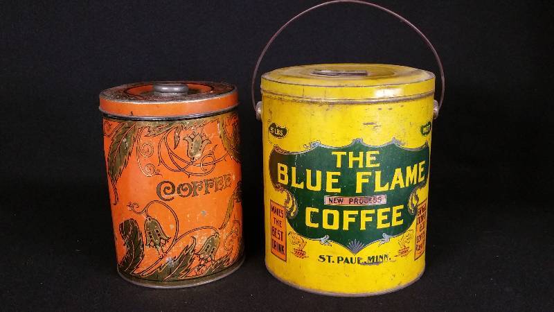 lot 48 image: Vintage Coffee Tins
