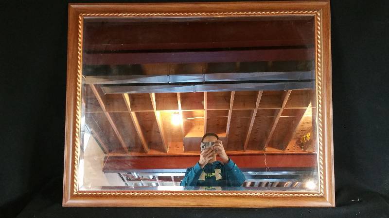 lot 68 image: Large Beveled Mirror