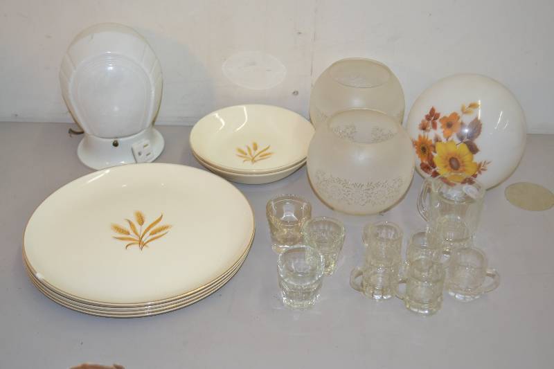 lot 67 image: Globes, Plates, Shot Glasses