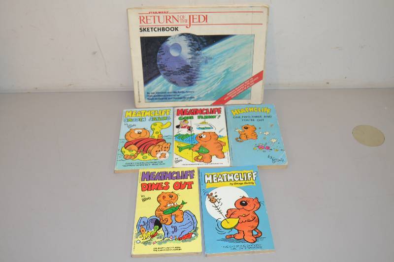 lot 130 image: Heathcliff and Star Wars Books