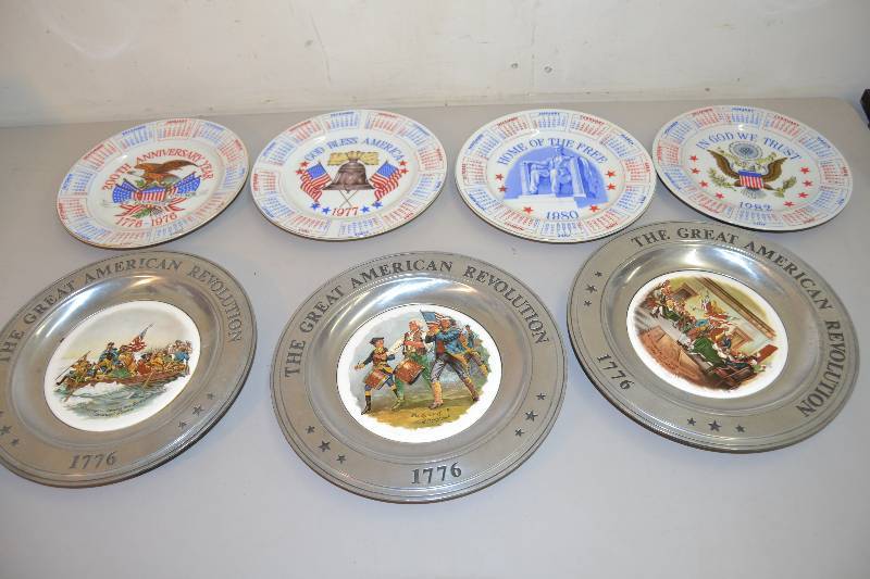 lot 138 image: Patriotic Plates