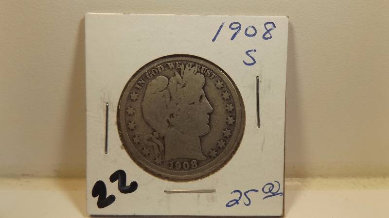 1908 S half dollar