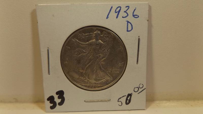� 1936 D Walking liberty Half dollar