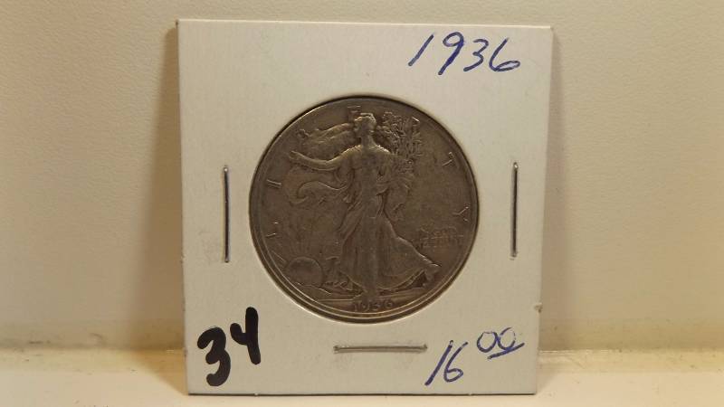 �� 1936 Walking liberty half dollar