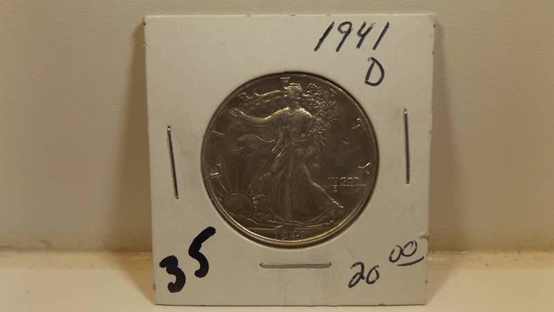 �� 1941 D Walking liberty half dollar