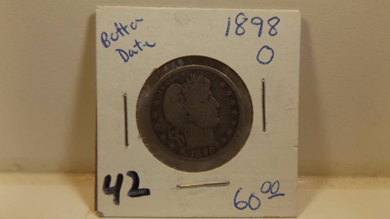 �� 1898 O  Barber quarter better date
