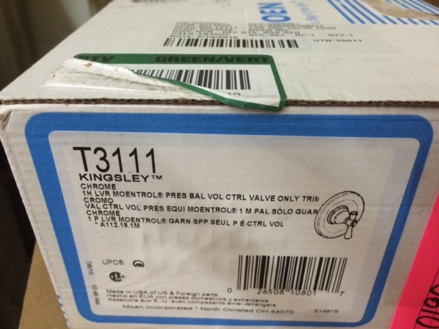 lot 9 image: Moen Kingsley Valve Trim Kit