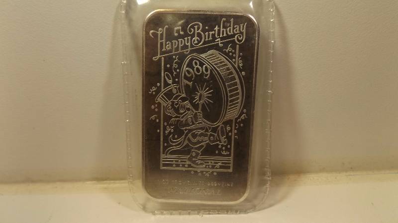 � Happy Birthday 1 Oz .999 Silver Bar
