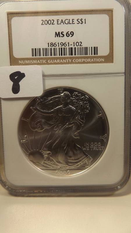 ��� NGC 2002 MS69 Silver Eagle