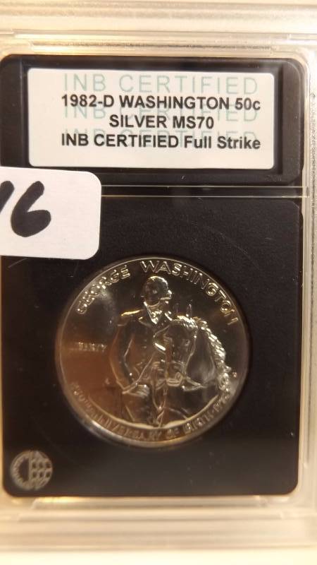 � INB 1982 Washington Silver MS70 Half Dollar