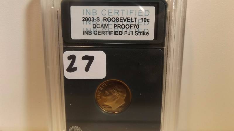 �� INB 2003 S Deep Cam Proof 70 Roosevelt Dime