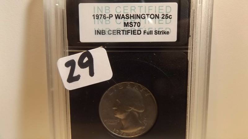 � INB 1976 P MS70 Quarter