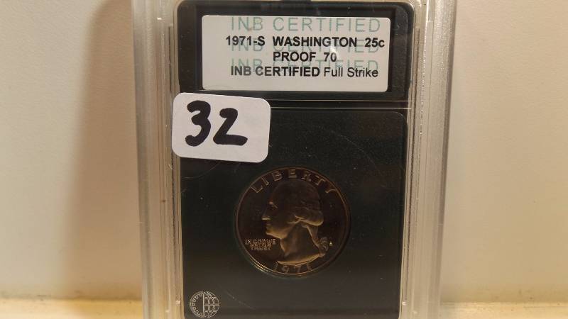 �� INB 1971 S Proof 70 Washington Quarter