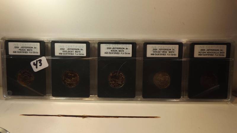 �� INB 2004 Jefferson Nickel Set MS70