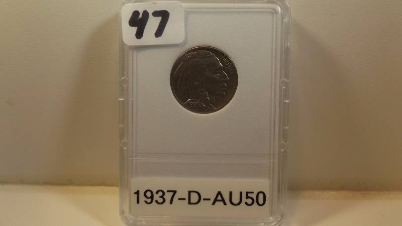 � 1937 D AU50 Buffalo Nickel