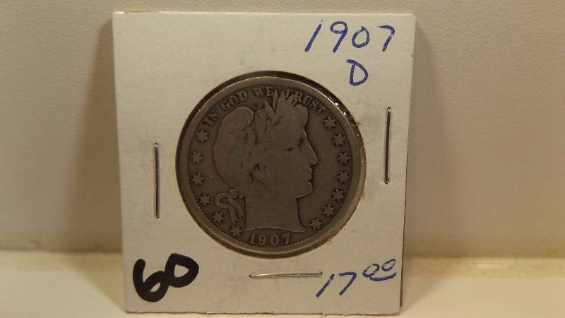 � 1907 D Barber Half Dollar